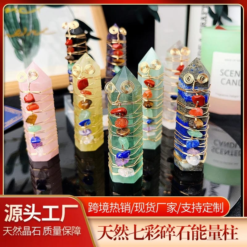 The Crystal Fix: Your Crystal Education Location 43 Natural Crystal Colorful Crystal Pink White Amethyst Original Stone Hexagonal Column Chakra Point